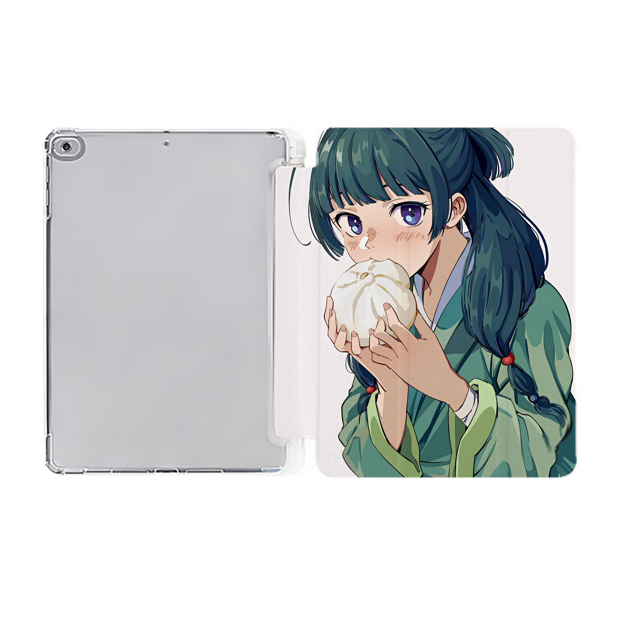 （画像用） 薬屋のひとりごと The Apothecary Diaries IPad ケース ペン収納付き 三つ折りスタンド PUレザー×シリコン 対応機種9.5/10.5/10.9インチ